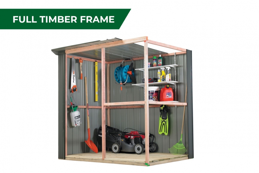 Full Timber Frame m Fortress garden shed full timber frame