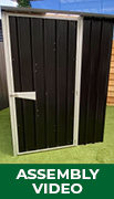 Semi timber frame garden shed assembly video