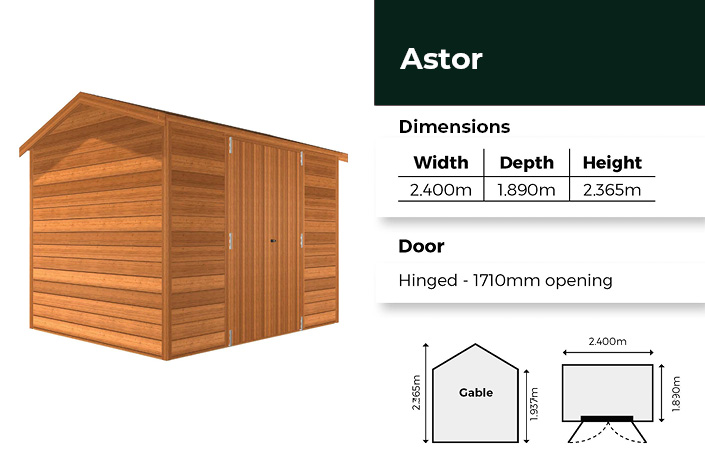 Astor Cedar Shed