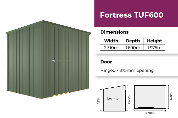 Fortress TUF600 Shed