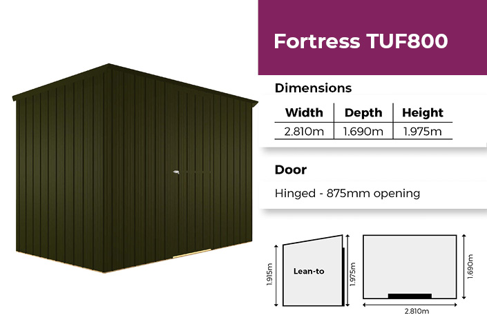 Fortress TUF800 Shed v2