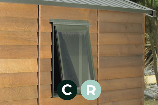 Cedar Opening Window