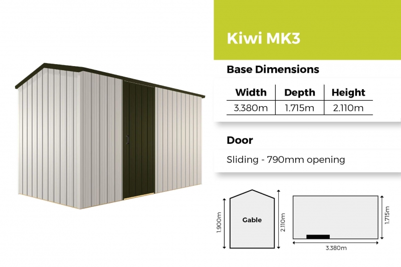 Duratuf Kiwi MK3 garden shed